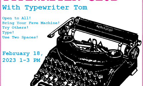 ATHICA Typewriter Club with Typewriter Tom